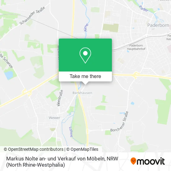 Карта Markus Nolte an- und Verkauf von Möbeln