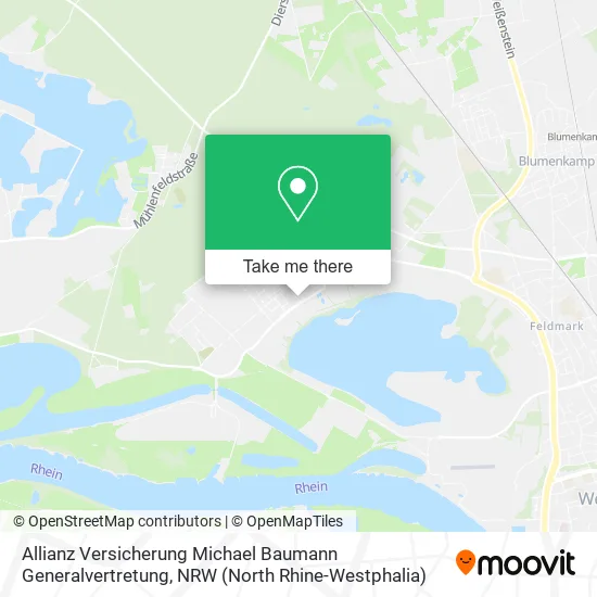 Карта Allianz Versicherung Michael Baumann Generalvertretung