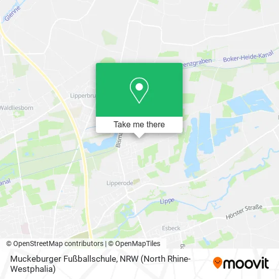 Карта Muckeburger Fußballschule