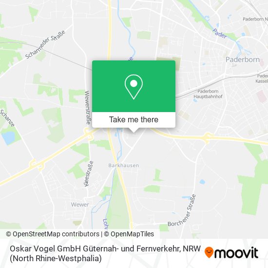 Oskar Vogel GmbH Güternah- und Fernverkehr map