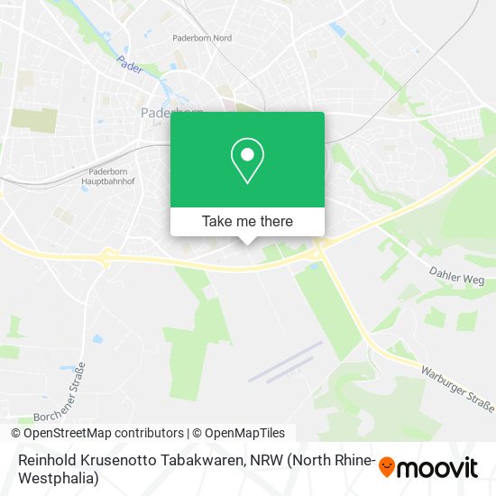 Reinhold Krusenotto Tabakwaren map