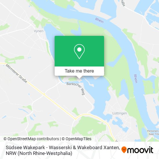 Карта Südsee Wakepark - Wasserski & Wakeboard Xanten