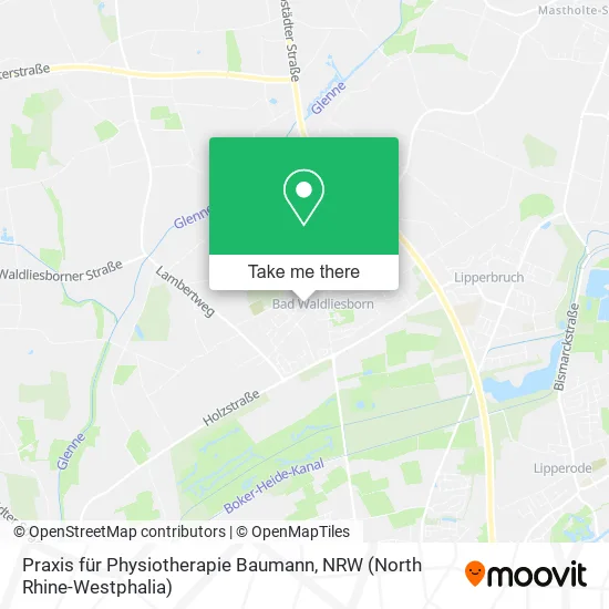Карта Praxis für Physiotherapie Baumann
