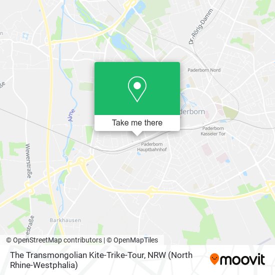 The Transmongolian Kite-Trike-Tour map