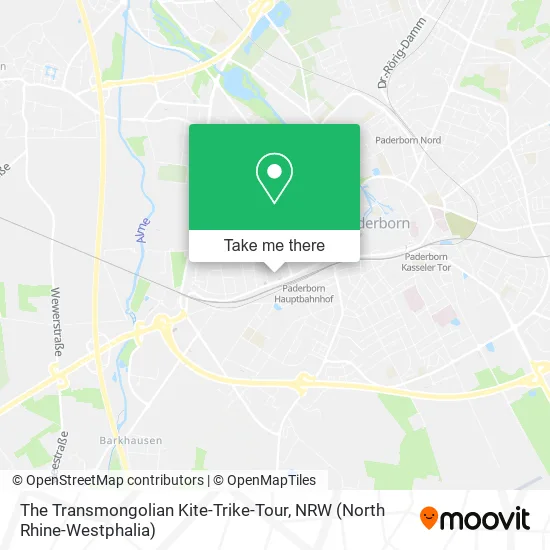 Карта The Transmongolian Kite-Trike-Tour