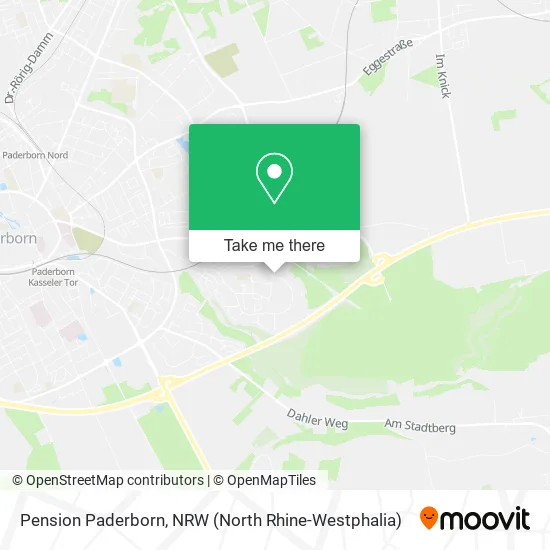 Pension Paderborn map