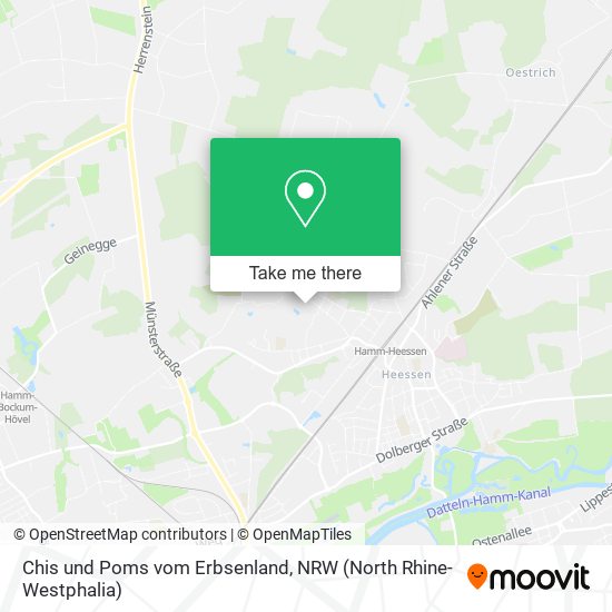 Chis und Poms vom Erbsenland map