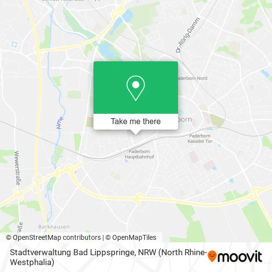 Карта Stadtverwaltung Bad Lippspringe
