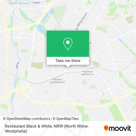 Restaurant Black & White map