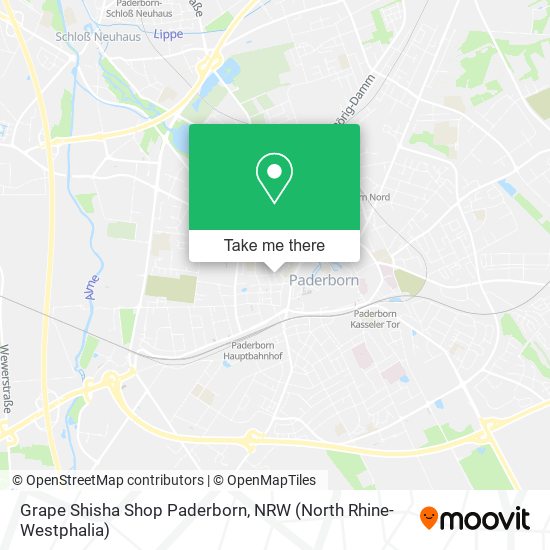 Grape Shisha Shop Paderborn map