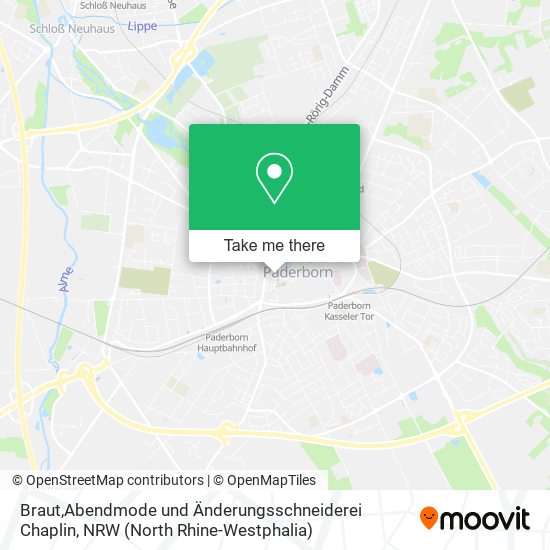 Braut,Abendmode und Änderungsschneiderei Chaplin map
