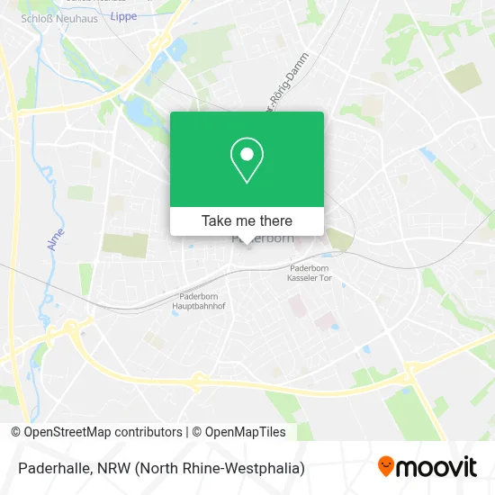 Paderhalle map