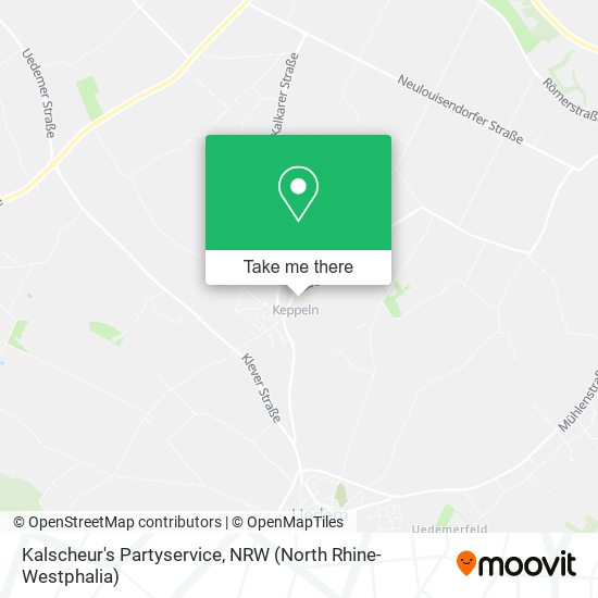 Kalscheur's Partyservice map