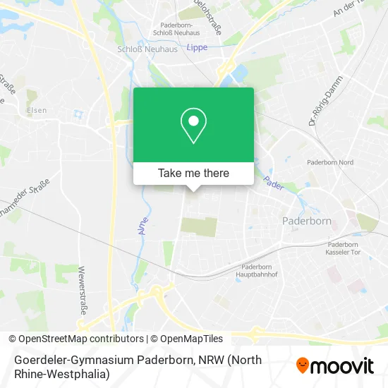 Карта Goerdeler-Gymnasium Paderborn