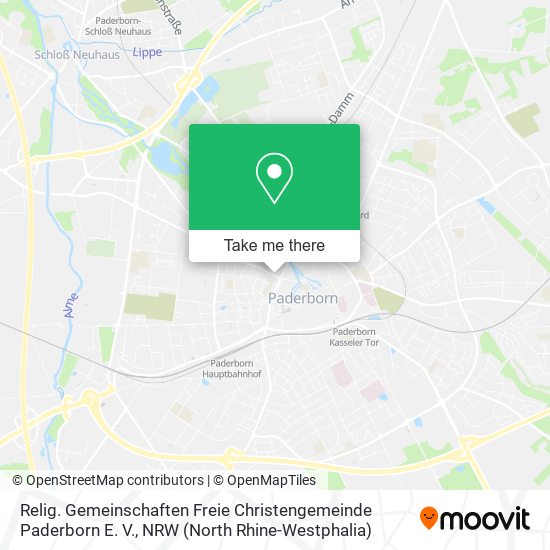 Relig. Gemeinschaften Freie Christengemeinde Paderborn E. V. map