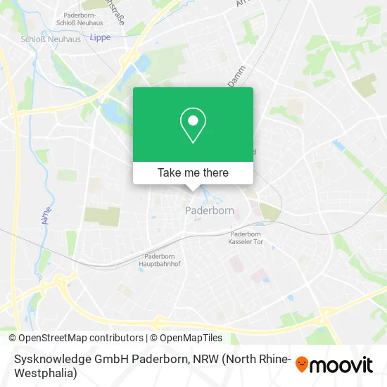 Карта Sysknowledge GmbH Paderborn