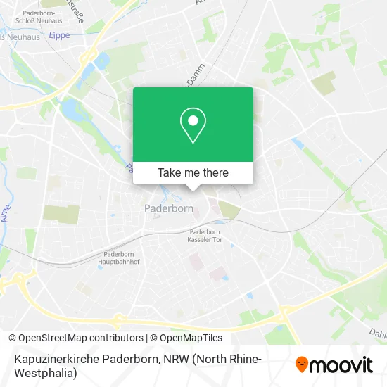 Kapuzinerkirche Paderborn map