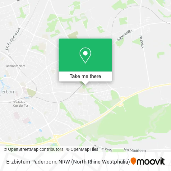 Карта Erzbistum Paderborn