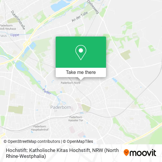 Карта Hochstift: Katholische Kitas Hochstift