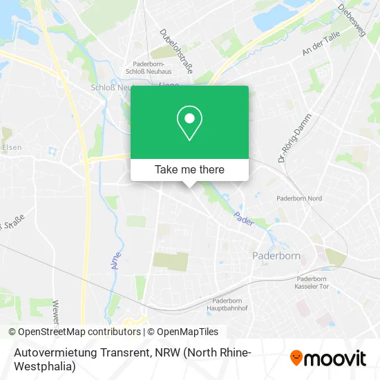 Карта Autovermietung Transrent