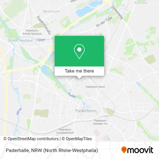Paderhalle map