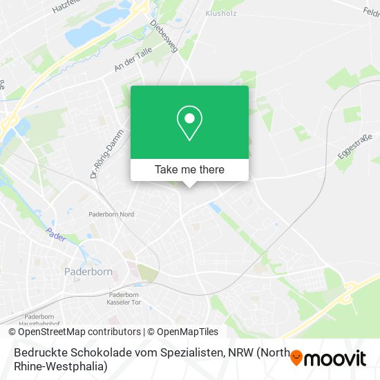 Bedruckte Schokolade vom Spezialisten map