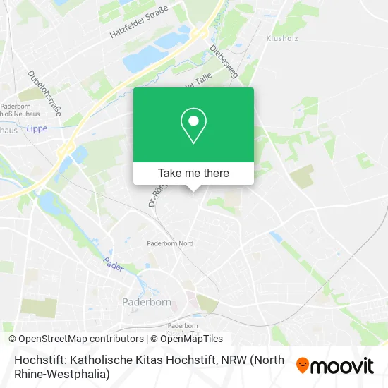 Карта Hochstift: Katholische Kitas Hochstift