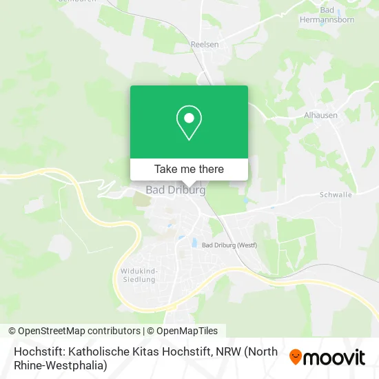 Карта Hochstift: Katholische Kitas Hochstift