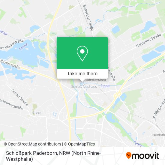 Schloßpark Paderborn map