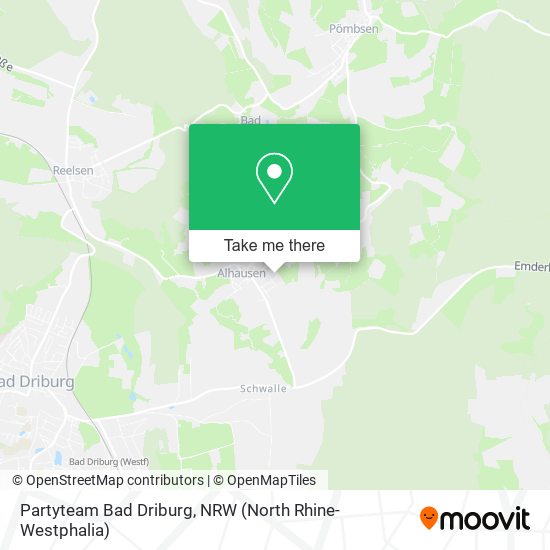 Partyteam Bad Driburg map