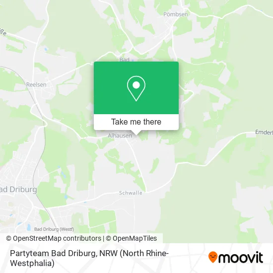 Partyteam Bad Driburg map