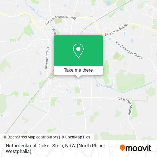 Naturdenkmal Dicker Stein map
