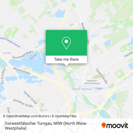 Ostwestfälischer Turngau map