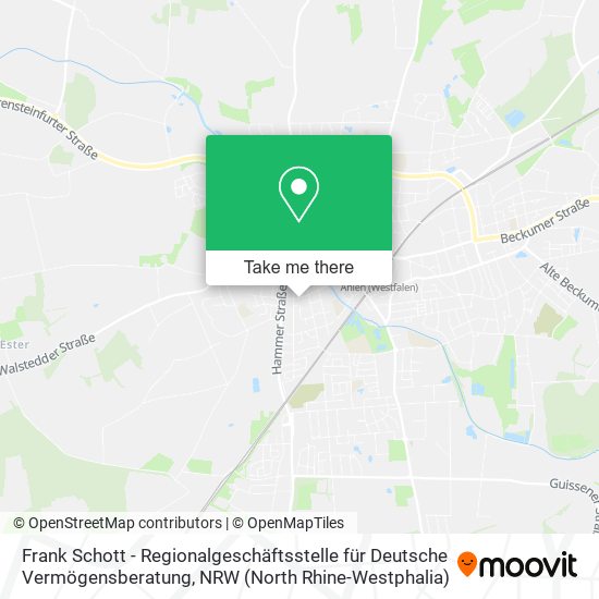Frank Schott - Regionalgeschäftsstelle für Deutsche Vermögensberatung map