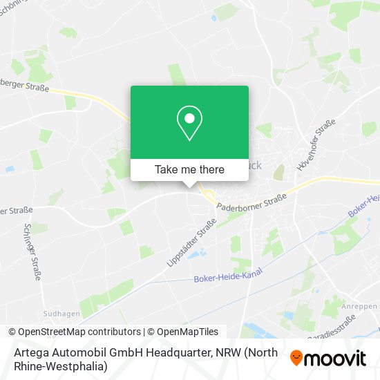 Artega Automobil GmbH Headquarter map