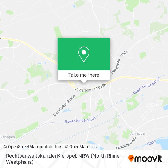 Rechtsanwaltskanzlei Kierspel map