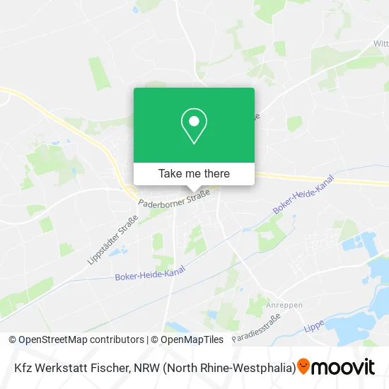 Карта Kfz Werkstatt Fischer