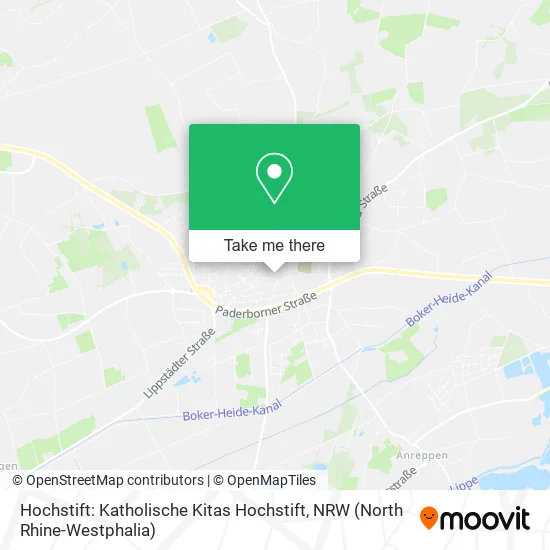 Карта Hochstift: Katholische Kitas Hochstift