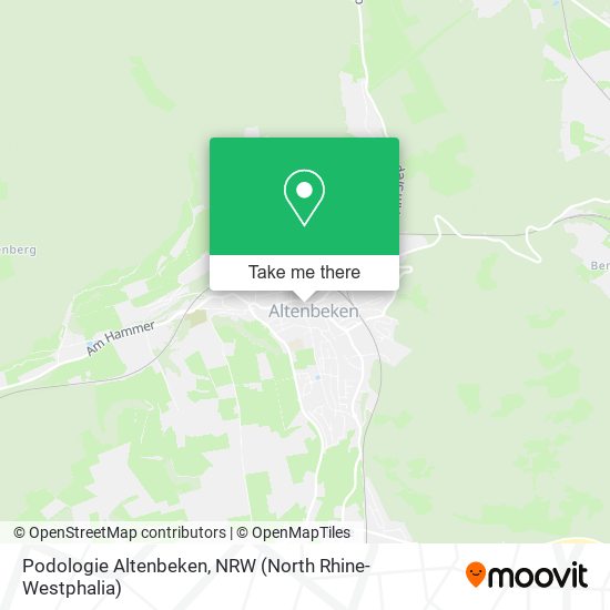 Podologie Altenbeken map