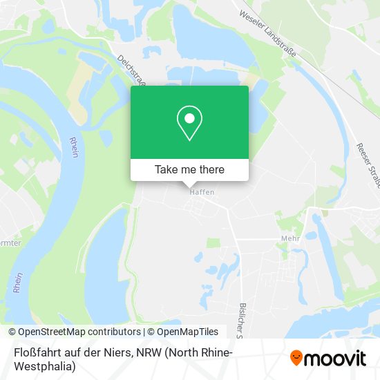Floßfahrt auf der Niers map