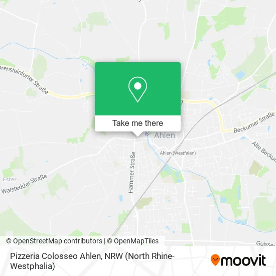 Карта Pizzeria Colosseo Ahlen