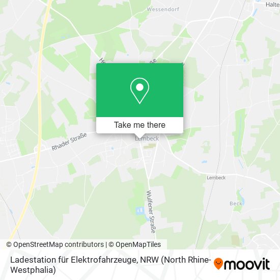 Ladestation für Elektrofahrzeuge map