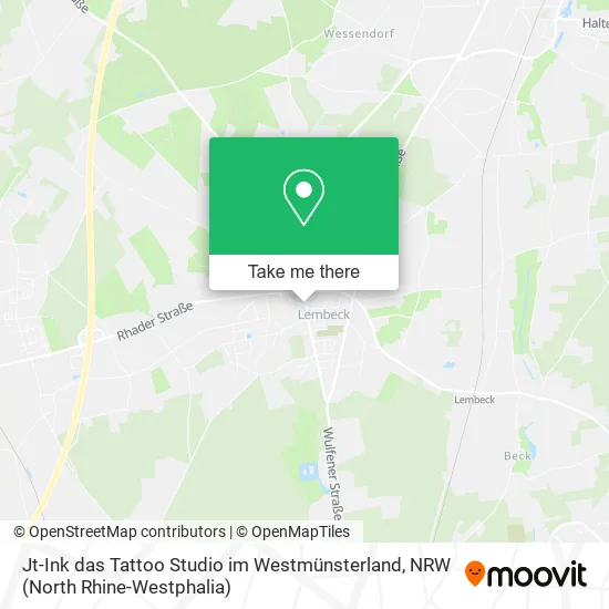 Карта Jt-Ink das Tattoo Studio im Westmünsterland