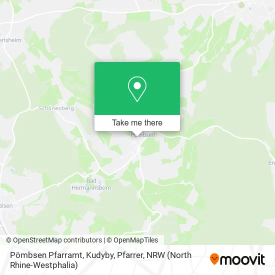 Карта Pömbsen Pfarramt, Kudyby, Pfarrer