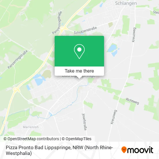 Карта Pizza Pronto Bad Lippspringe