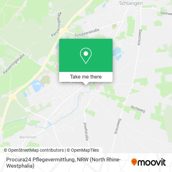 Procura24 Pflegevermittlung map