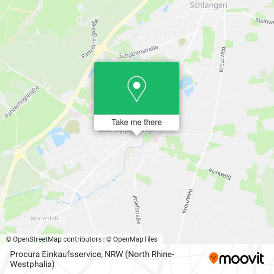Procura Einkaufsservice map
