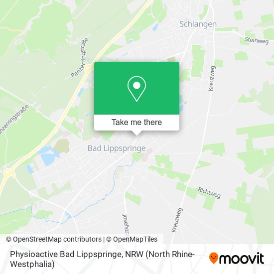 Physioactive Bad Lippspringe map