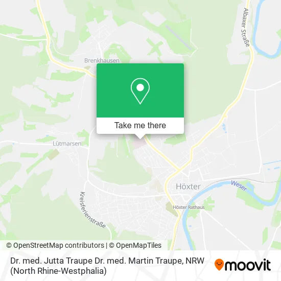 Карта Dr. med. Jutta Traupe Dr. med. Martin Traupe