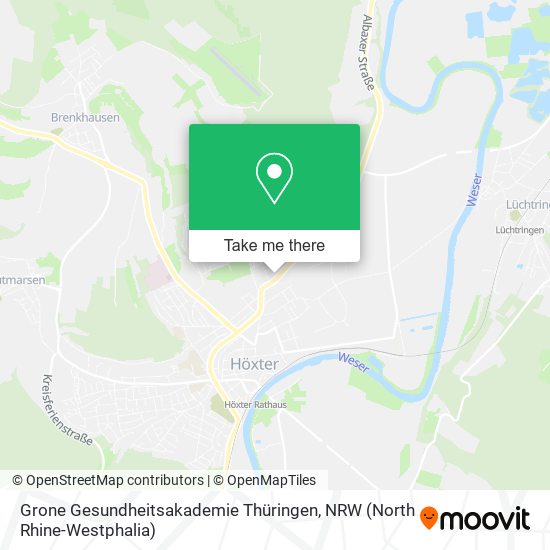 Grone Gesundheitsakademie Thüringen map